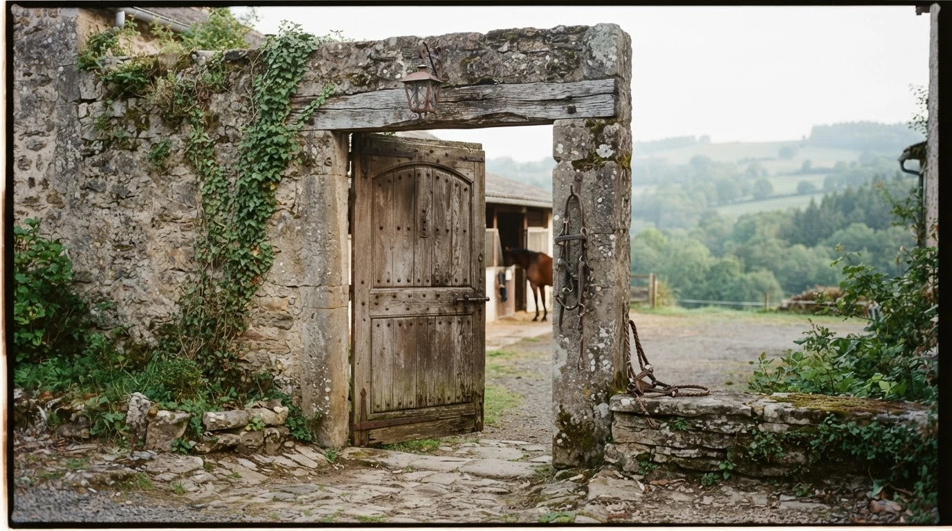 Entrée du Elevage du Paugnazet, centre équestre à Charbonnières-les-Varennes