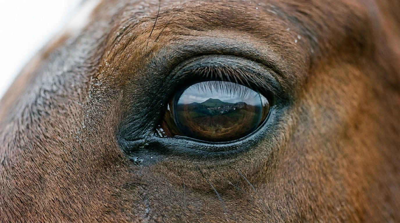 Un regard de cheval au Elevage du Paugnazet, Charbonnières-les-Varennes