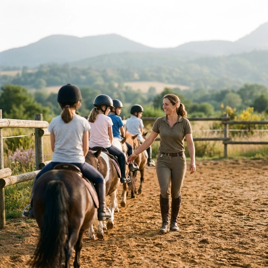 Cours de poney à Charbonnières-les-Varennes, Puy-de-Dôme